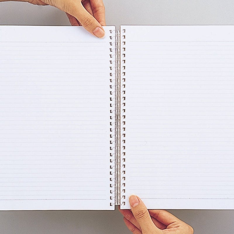 LIHIT LAB. Refillable Notebook (Journal), Lined Paper, 9.9 x 7.3 inches, Orange (N1608-4) - Image 5